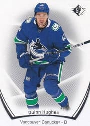 2021-22 SP Base Set Quinn Hughes #27 card