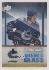 2021-22 Upper Deck Credentials View from the Glass Quinn Hughes #VG-10 card