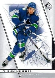 2022-23 SP Authentic Base Set Quinn Hughes #43 card