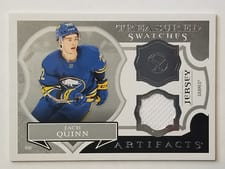 2022-23 Upper Deck Artifacts Treasured Swatches Quinn Hughes #TS-QH card