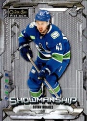 2024-25 O-Pee-Chee Platinum Showmanship Quinn Hughes #S-9 card