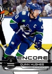 2024-25 Upper Deck Encore Quinn Hughes #E-12 card
