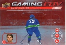 2024-25 Upper Deck Gaming FOV Quinn Hughes #GFOV-21 card