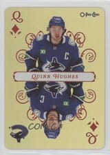 2025-26 O-Pee-Chee Playing Cards Quinn Hughes #Q-DIAMONDS card