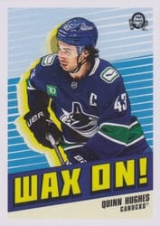 2025-26 O-Pee-Chee Wax On Quinn Hughes #WO-5 card