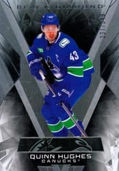 2025-26 Upper Deck Black Diamond Base Set Quinn Hughes #BDB-QH card