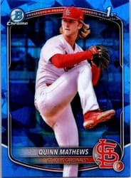 2025 Bowman Sapphire Edition Base Set Quinn Mathews #BCP-25 card