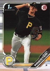 2019 Bowman Draft Base Set Quinn Priester #BD-44 card