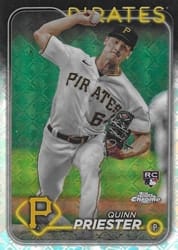 2024 Topps Chrome Logofractor Edition Base Set Quinn Priester #55 card