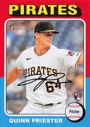 2024 Topps Heritage Base Set Quinn Priester #172 card