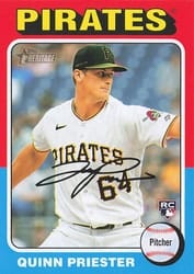 2024 Topps Heritage Mini Base Set Quinn Priester #172 card