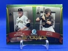2022 Bowman Draft Blackjack Quinn Priester, Henry Davis #BJ-10 card