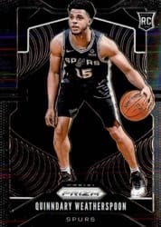 2019-20 Panini Prizm Base Set Quinndary Weatherspoon #285 card