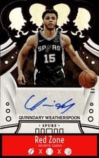 2019 Panini Crown Royale Rookie Autographs Quinndary Weatherspoon #CR-QWS card