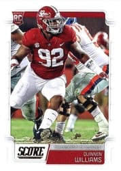 2019 Score Base Set Quinnen Williams #365 card