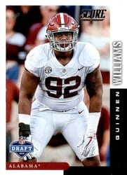 2019 Score NFL Draft 2019 Quinnen Williams #DFT-8 card