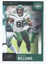 2020 Score Base Set Quinnen Williams #38 card