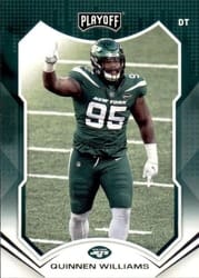 2021 Panini Playoff Base Set Quinnen Williams #22 card