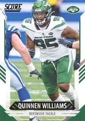 2021 Score Base Set Quinnen Williams #49 card