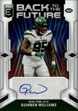 2023 Donruss Elite Back to the Future Signatures Quinnen Williams #BFS-QW card