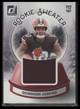 2025 Donruss Rookie Holiday Sweater Quinshon Judkins #SWE-QJS card