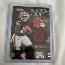 2025 Panini Absolute Ground Hoggs Materials Quinshon Judkins #GHM-QJS card