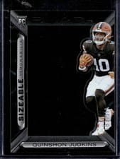 2025 Panini Black Sizeable Rookie Memorabilia Quinshon Judkins #35 card