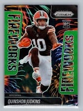 2025 Panini Prizm Fireworks Quinshon Judkins #19 card