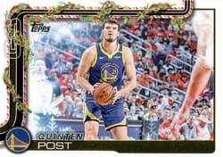 2025-26 Topps Holiday Base Set Quinten Post #H110 card