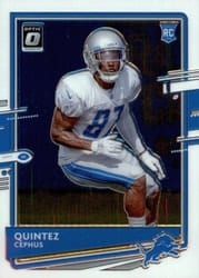 2020 Donruss Optic Base Set Quintez Cephus #130 card