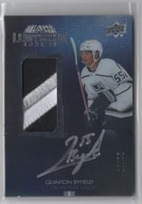 2021-22 SPx UD Black Lustrous Rookie Autograph Patch Quinton Byfield #LRPA-QB card