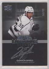 2021-22 SPx UD Black Lustrous Rookie Signatures Quinton Byfield #LRS-QB card