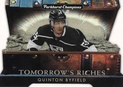 2022-23 Parkhurst Champions Tomorrow's Riches Quinton Byfield #TR-9 card
