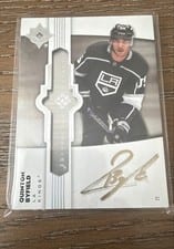 2022-23 Upper Deck Ultimate Collection Ultimate Emblems Autograph Quinton Byfield #UE-QB card