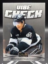 2025-26 O-Pee-Chee Platinum Vibe Check Quinton Byfield #VC-3 card