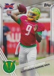 2020 Topps XFL Base Set Quinton Flowers #70 card