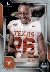 2025 Bowman University Chrome Base Image Variation Refractor Quintrevion Wisner #SP-25 card