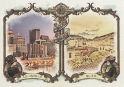 2024 Topps Allen & Ginter Sister, Sister Quito, Ecuador / Louisville, United States #SS-10 card