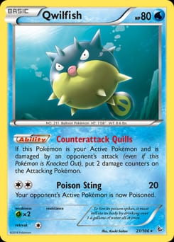 2014 Flashfire Qwilfish #21 card