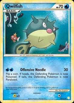 HeartGold & SoulSilver Qwilfish #50 card
