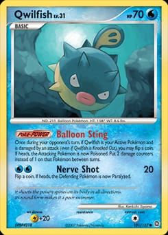 Secret Wonders Qwilfish #101 card