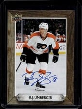 2024-25 Upper Deck Engrained Icons Beehive Portrait Signatures R.J. Umberger #BH-RU card