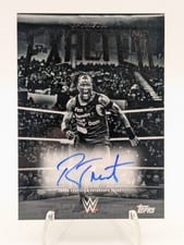 2025 Topps Exalted WWE Wrestling Black and White Signatures R-Truth #BWS-RTH card
