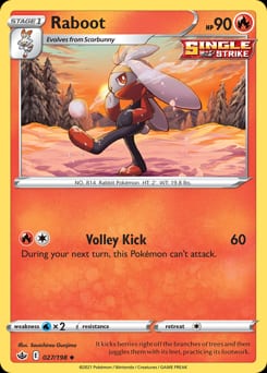 Chilling Reign Raboot #27 card
