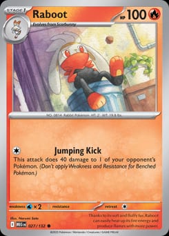 Mega Evolution Raboot #27 card