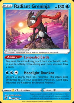 Astral Radiance Radiant Greninja #46 card