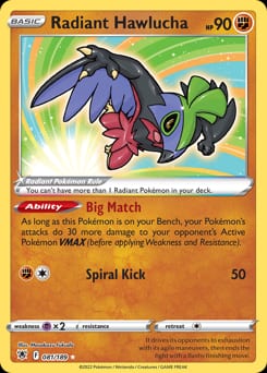 Astral Radiance Radiant Hawlucha #81 card