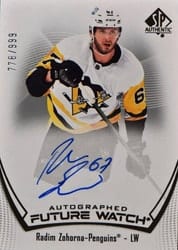2021-22 SP Authentic Base Set Radim Zohorna #109 card