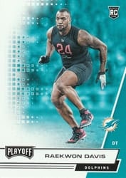 2020 Panini Playoff Base Set Raekwon Davis #299 card
