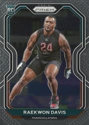 2020 Panini Prizm Base Set Raekwon Davis #341 card